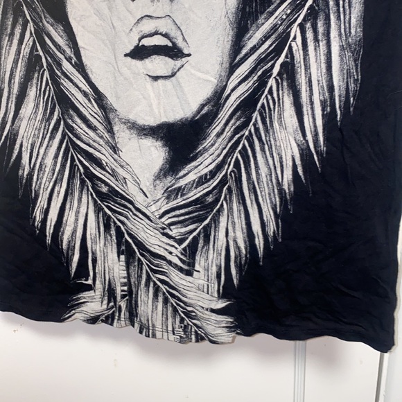 Guess Small Short Sleeve Black Gold Angelina Shirt - Picture 4 of 9